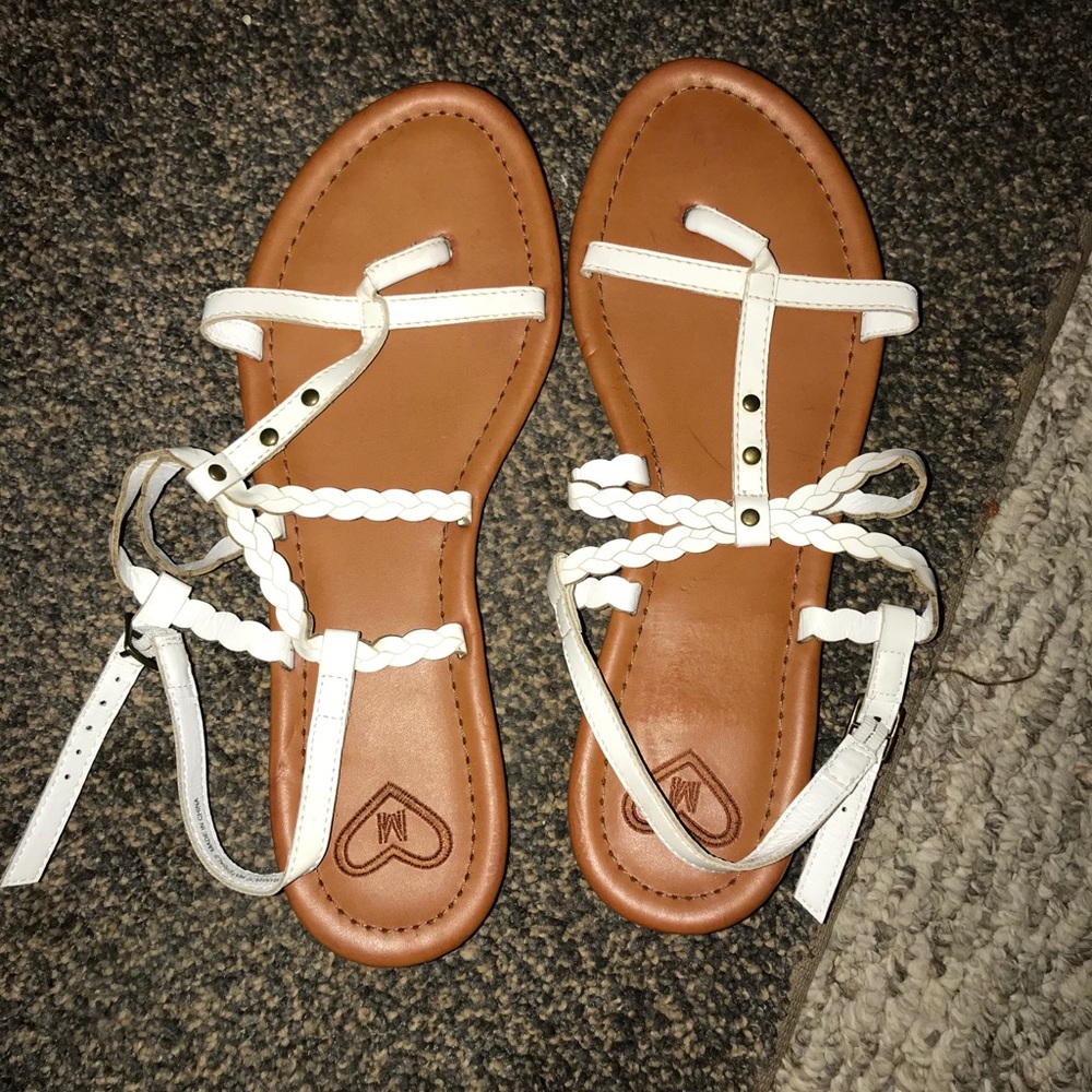 White Madeline Sandals